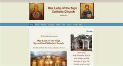 Desktop Screenshot of ourladyofthesign.com